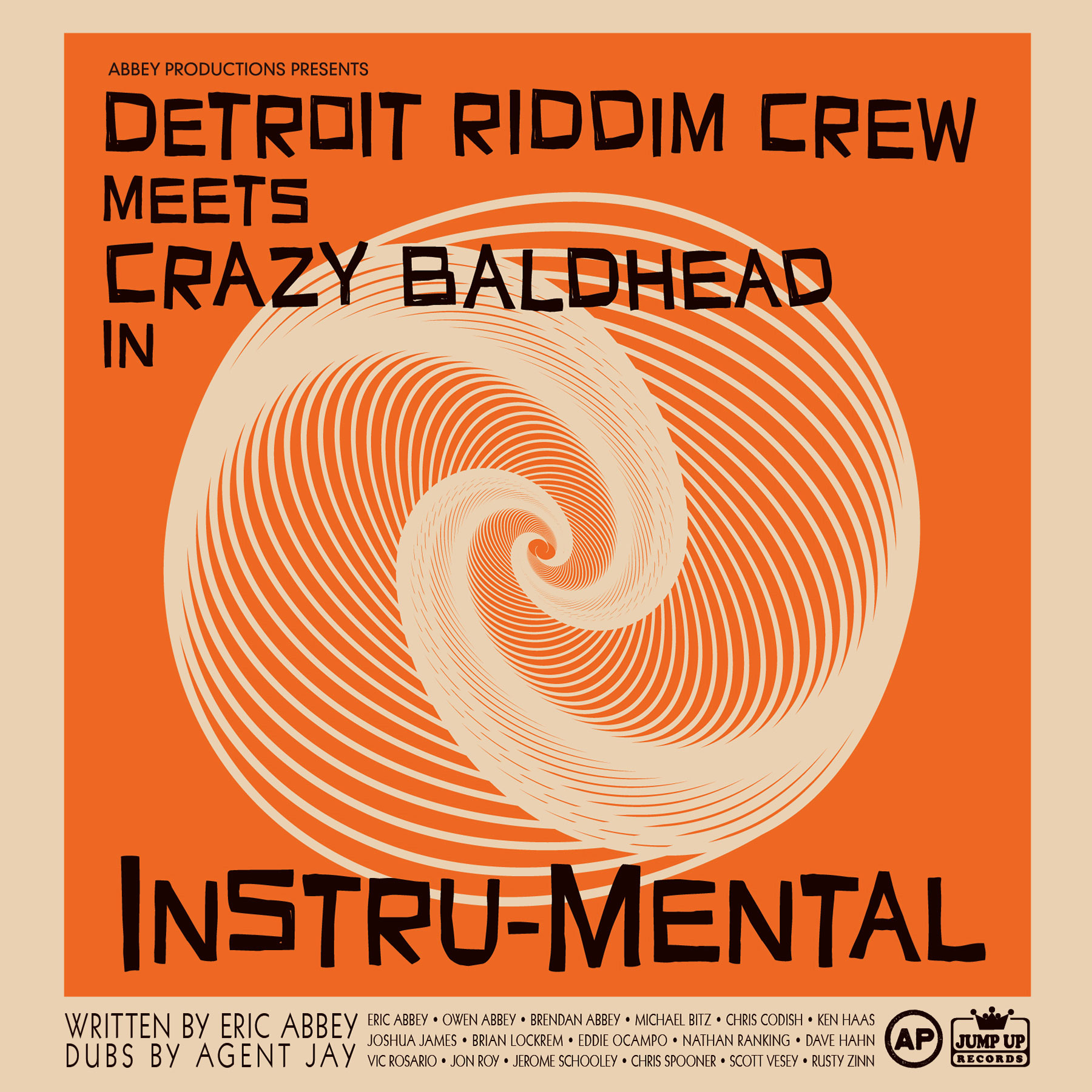 Detroit Riddim Crew meets Crazy Baldhead in Intru-Mental - Front Cover