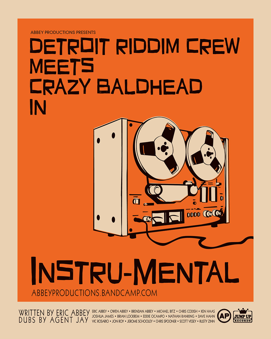 Detroit Riddim Crew meets Crazy Baldhead in Intru-Mental - Promo Graphic 1