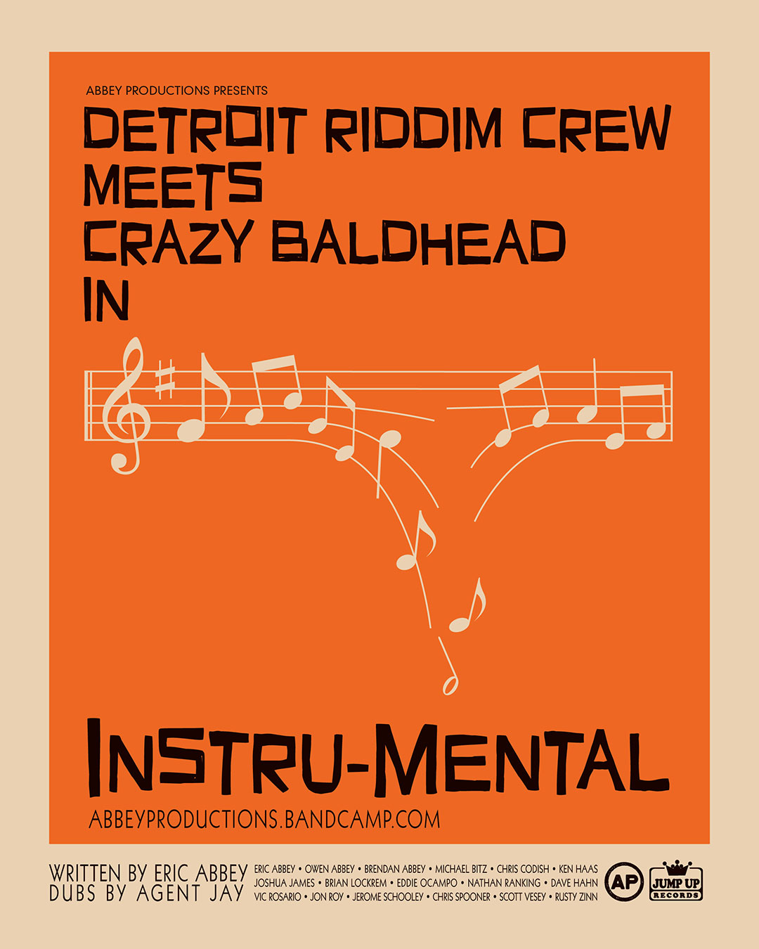 Detroit Riddim Crew meets Crazy Baldhead in Intru-Mental - Promo Graphic 2