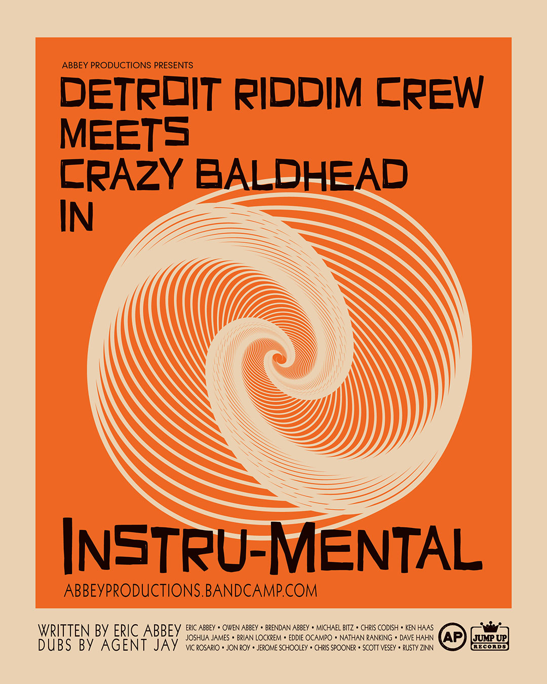 TDetroit Riddim Crew meets Crazy Baldhead in Intru-Mental - Promo Graphic 3