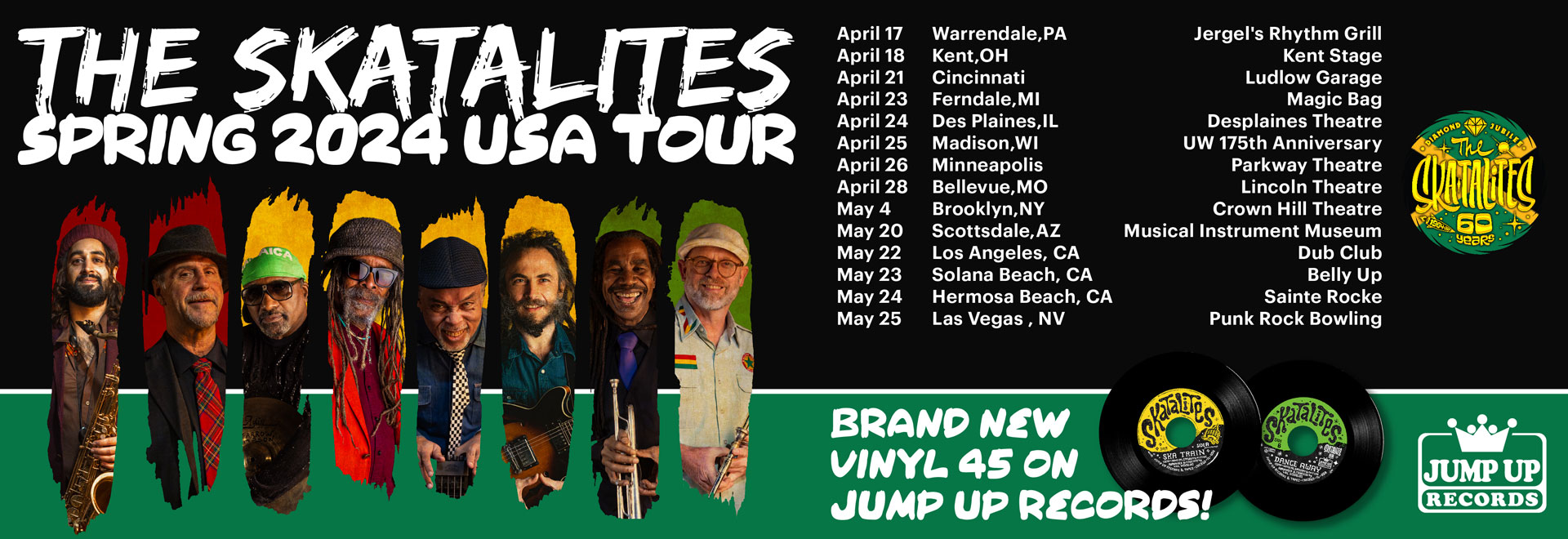 The Skatalites Spring 2024 Tour Banner