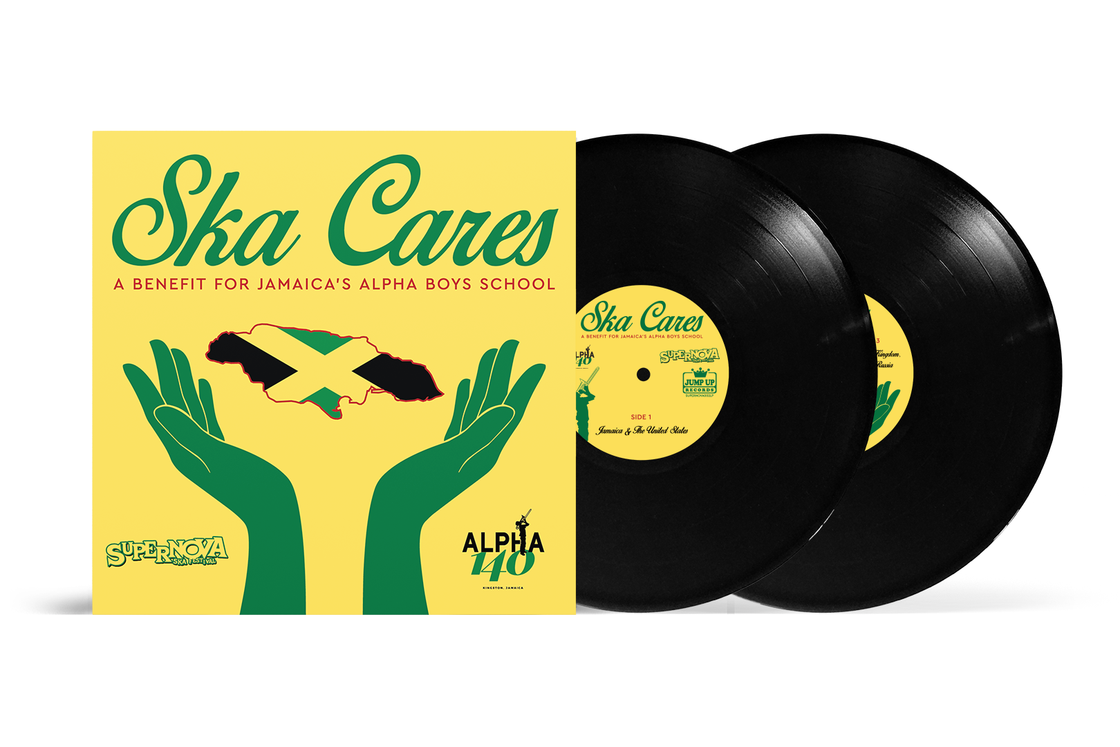 Ska Cares - 2xLP Mockup