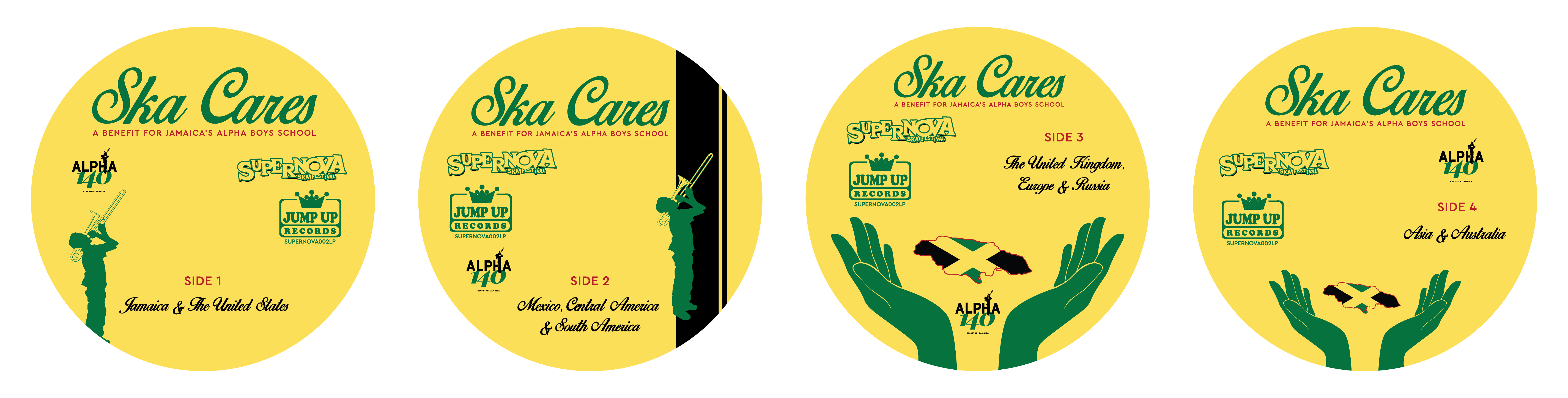 Ska Cares - 2xLP Labels