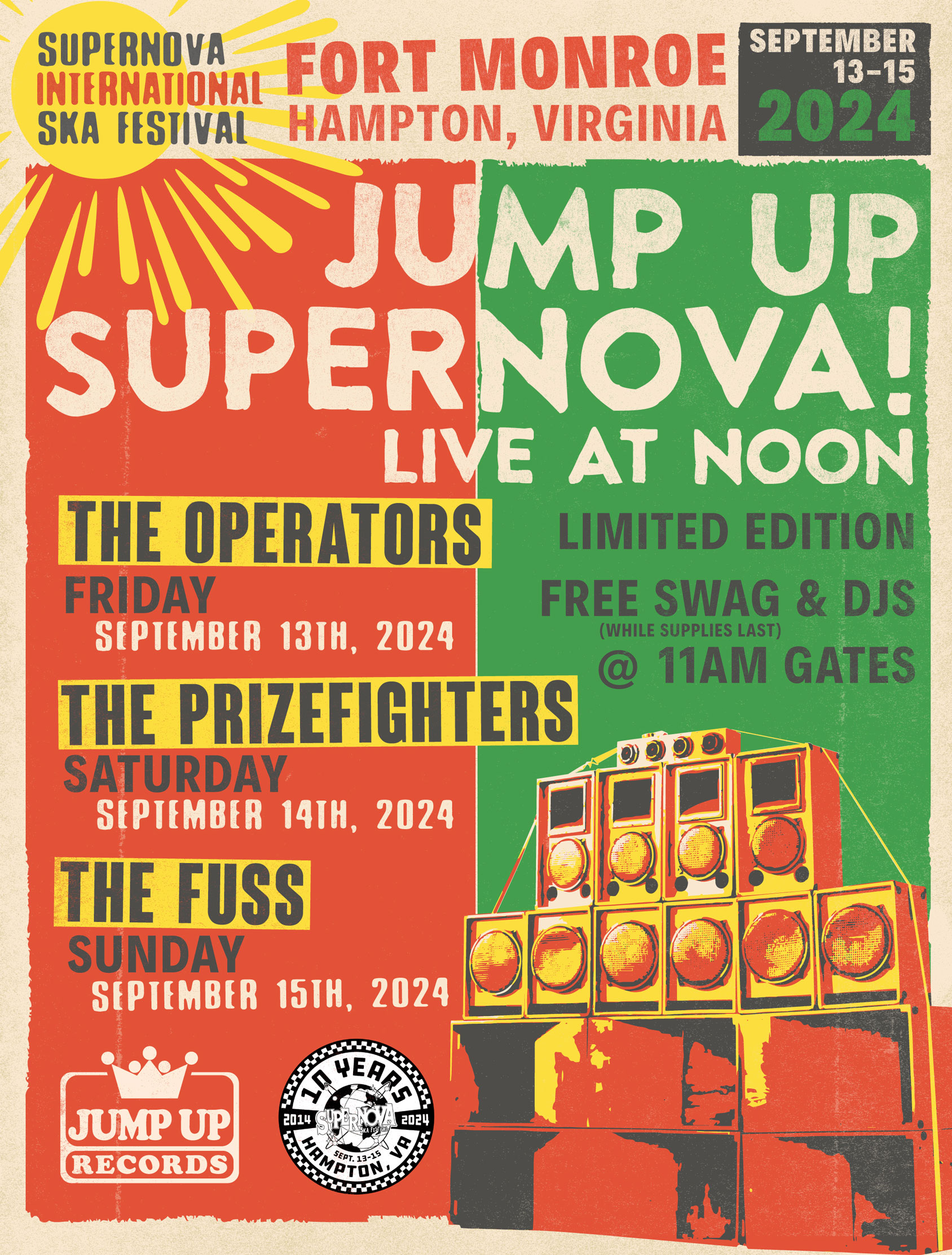 SuperNoVA 2024 - Jump Up at Noon Flyer