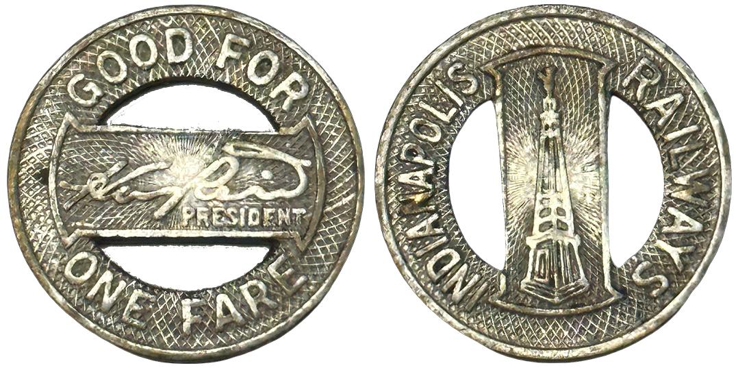 Indianapolis Railways Fare Token