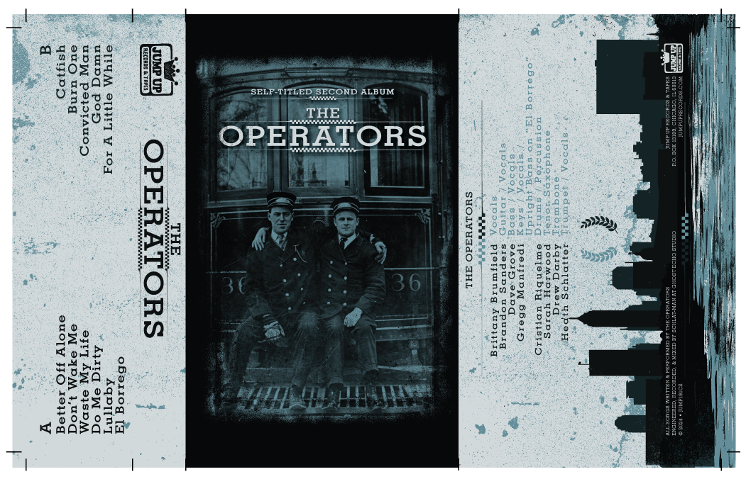 The Operators - Self-Titled Second Album - Tape J-Card